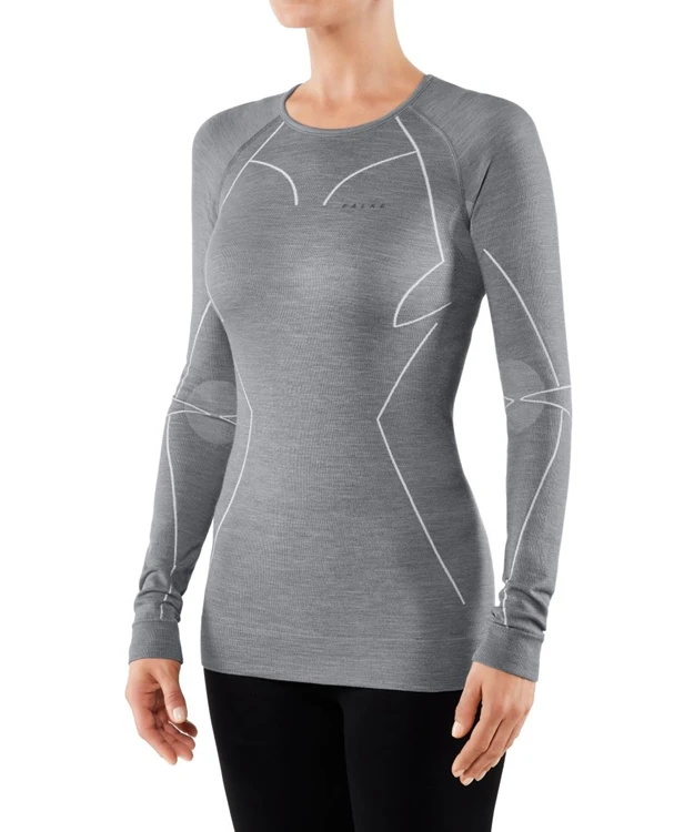 Falke Dames Longsleeve Wool-Tech Thermoshirt Dames 4 Falke Dames Longsleeve Wool-Tech Thermoshirt Dames - Afbeelding 2