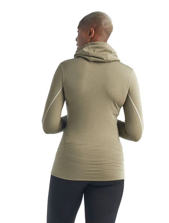 Icebreaker W Quantum II Ls Zip Hood Fleece Dames 5 Icebreaker W Quantum II Ls Zip Hood Fleece Dames - Afbeelding 3