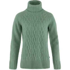 FJÄLLRÄVEN Fjallraven Övik Cable Knit Roller Neck Trui Dames