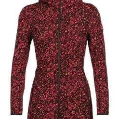 Icebreaker Elemental Ls Zip Hood Lichen Vest Dames