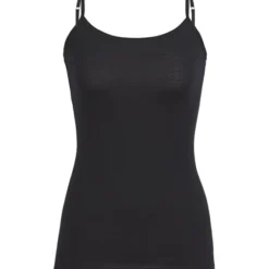 Icebreaker Siren Cami Black/Black Hemd Dames