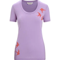 Icebreaker Tech Lite II Swarming Shapes Scoop T-Shirt Dames